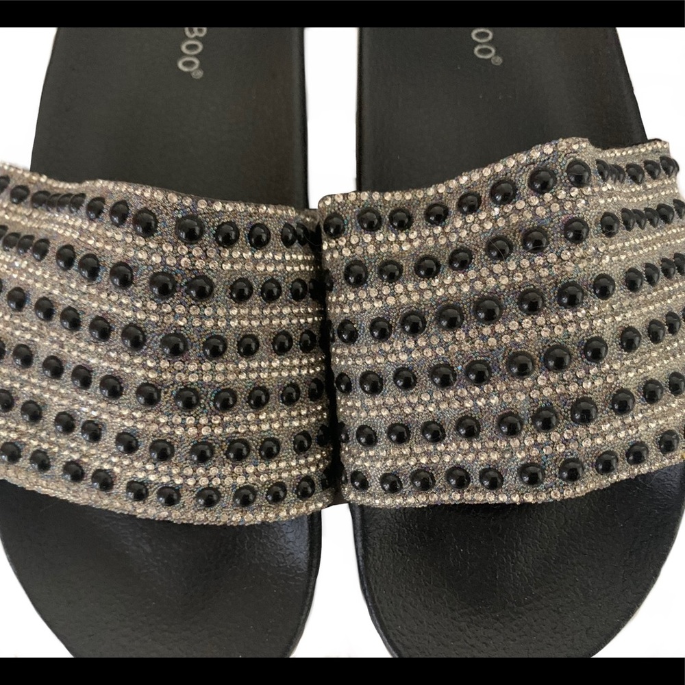 BAMBOO Woman’s Rhinestone Flats - Picture 2 of 3